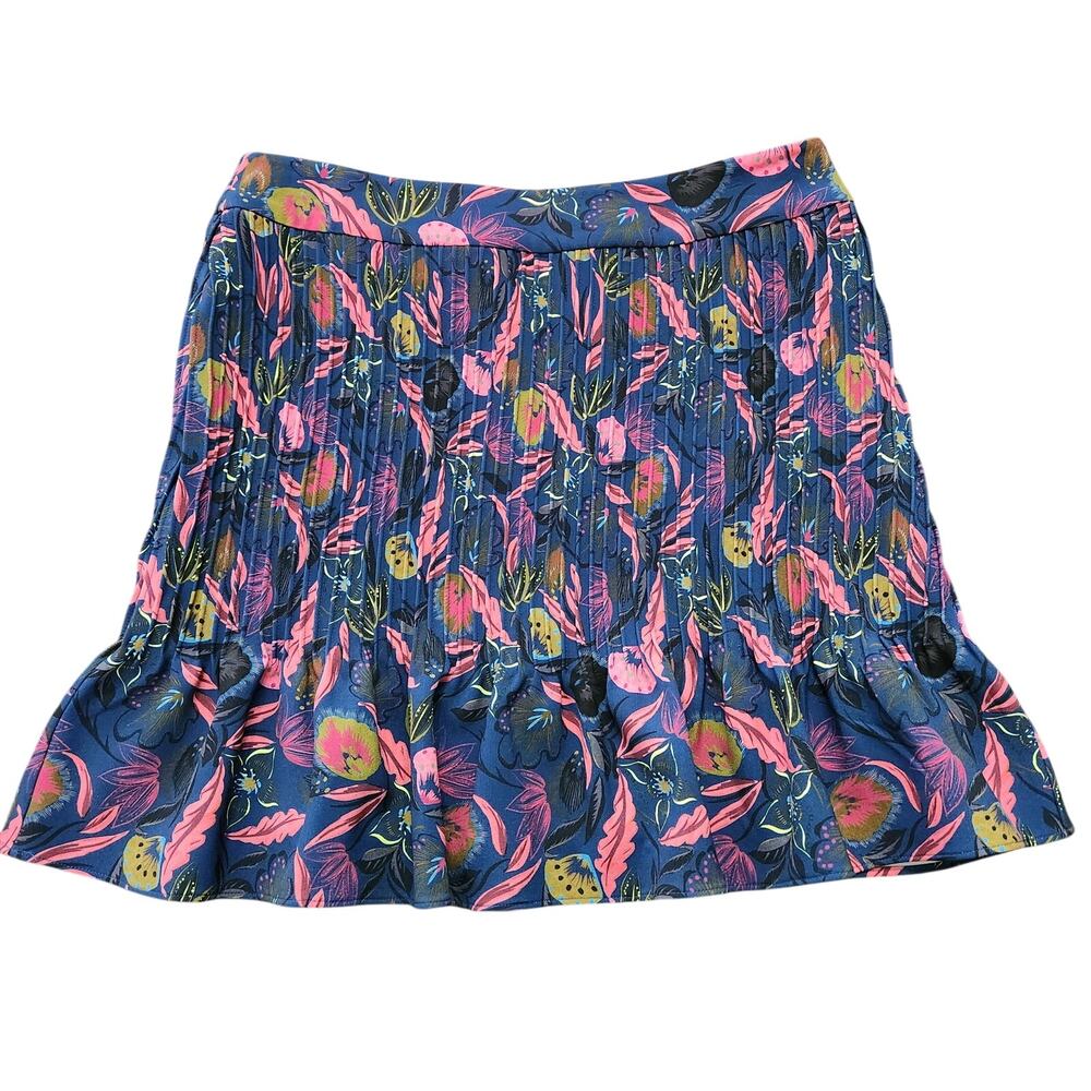 Saloni Maggie Floral Pintuck Mini Skirt Size 10 - Picture 1 of 5
